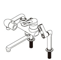ワンレバー式混合水栓 イトミック　MZ-3N3　まぜまぜ MZ-N3シリーズ 壁掛型湯沸器EWシリーズ専用 立ち..