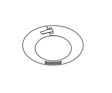 パロマ FEKRT-80 給湯器部材 メガネリング(2枚入り)