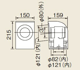 ガス給湯器 部材 リンナイ　FFPL-S4　L型ベンド (FFT-4Bと組合わせて使用します) (RUX-V2405FFUA用) [≦]