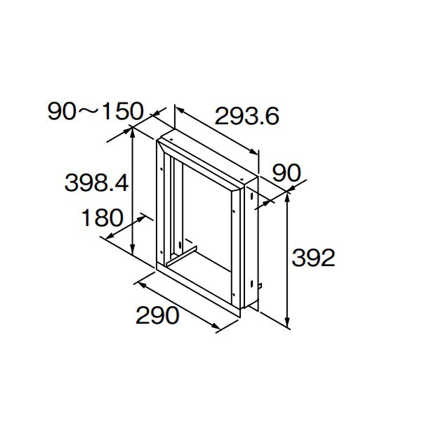 ガス給湯器 部材 リンナイ　HL-WSW-150(A)　取付金具150 [≦]