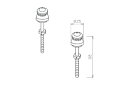 補高便座 TOTO 部材　TCA455　取付ボルト組品 [■]