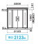 ダイケン DM-Z2115CK-G クリーンストッカー 間口2123mm×奥行1523mm 容量4600L 大容量タイプ 豪雪型 [♪§]