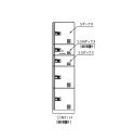 ダイケン TBX-D3SSN-B 宅配ボックス 共有仕様 前入れ前出し スチール扉(ブラック) SSNユニット (捺印装置付) 機械式ダイヤル錠 屋内仕様 [♪...