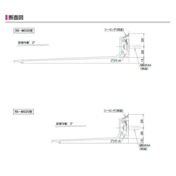 ダイケン 【RS-MS20F D200×1900】 RSバイザー ブラケット通し仕様 取付部品別売 受注生産品 §♪ 2