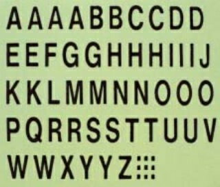 パナソニック　CT090011K　補修部品 アルファベットネームシール...(4)