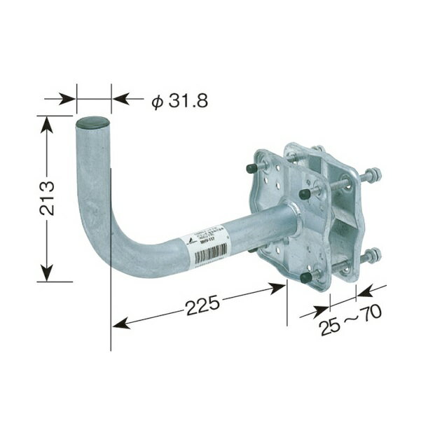 DXアンテナ　MHV-117　アンテナ設置金具 ベランダ用取付金具(BS・CSアンテナ用) [￡] 1
