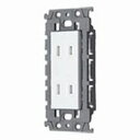 電設資材 パナソニック WTL135248W アドバンスシリーズ 埋込扉付ダブルコンセント 絶縁枠付 セラミックホワイト
