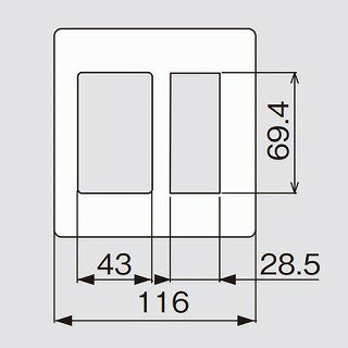 電設資材 パナソニック　WTA8112W　アドバンスシリーズ セレクトスイッチプレート スイッチ＋コンセント マットホワイト