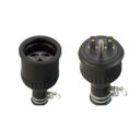 電設資材 パナソニック WA3615 防水ゴムコードコネクタ セット品 接地2P 15A 250V