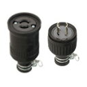 電設資材 パナソニック WA5220K ブラック 引掛防水ゴムコードコネクタ セット品 2P 20A 250V