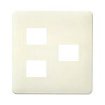 電設資材 パナソニック　WN6773W　モダンプレート 簡易耐火用 3コ用(2コ＋1コ用) ミルキーホワイト