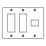 電設資材 パナソニック　WN7507(発注単位：5)　新金属プレート 取付枠なし 7コ用