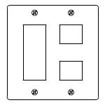 電設資材 パナソニック　WN7605K(発注単位：5)　ステンレスプレート 取付枠なし 5コ用