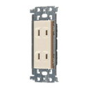 電設資材 パナソニック WTL1502F(発注単位:10) アドバンスシリーズ 埋込ダブルコンセント(金属枠付) ベージュ
