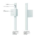 ナスタ KS-GP21A-ENH-M4 Qual(クオール) 門柱ユニット ポスト付 インターホン無し仕様 LED照明付 ♪