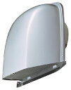 三菱 換気扇 ダクト用システム部材 【P-13VAQDM3】 防火ダンパー付薄壁対応深形フード アルミ製 ギャラリ付 防虫網付