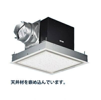 パナソニック　FY-27BK7/26　換気扇 天井埋込形換気扇 台所 トイレ 洗面所 居室 事務所 店舗等 用 低騒音形鋼板製本体+ルーバーセット (FY-27BK7+FY-27L26) [◇]