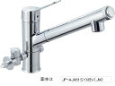 水栓金具 INAX/LIXIL JF-AJ461SYXNBV(JW) 分岐水栓 ハンドシャワー付 AJタイプ シングルレバー混合水栓 分岐形 分岐止水栓・カー...