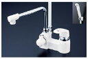 シャワーバス水栓(シングルレバー) KVK KF6004Z 浴室 デッキ形シングルレバー式シャワー寒冷地用