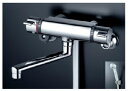 シャワーバス水栓(シングルレバー) KVK KF800WTR3 浴室 サーモスタット式シャワー 300mmパイプ付 寒冷地用