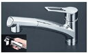 シングルレバー式シャワー付混合栓 KVK KM5021ZTCK キッチン 流し台用シングルレバー式シャワー付混合栓