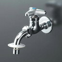 水栓金具 KVK K34BNJ 吐水口回転形給水栓(ツバ付ワンタッチノズル付)