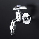 水栓金具 KVK K4SPZ 屋外ホース接続ニップル付横水栓 寒冷地用