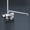 KVK KF3008LR3 デッキ形サーモスタット式シャワー 左ハンドル仕様 (300mmパイプ付)