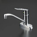 水栓金具 KVK KM5081ZTV8R2E 流し台用シングルレバー式混合栓 吐水口回転規制80°(eレバー) 寒冷地用
