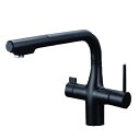 KVK KM6121SCECM5 浄水器付シングルレバー式シャワー付混合栓 eレバー マットブラック