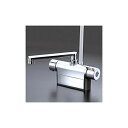 KVK FTB200DPFT デッキ形サーモスタット式シャワー 取付ピッチ100mmタイプ 190mmパイプ付