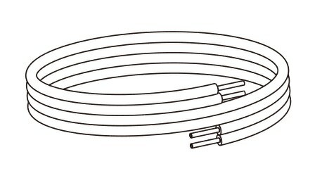 コロナ　USA-P10-10　温水ルームヒーター部材 架橋ポリパックチューブ10 戸建用(保湿材10mm) 10m [■]