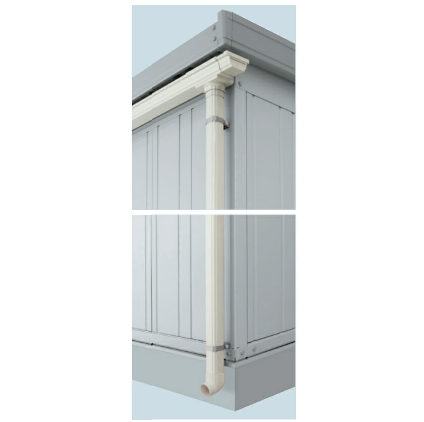 イナバガレージ 『※関東限定※ 雨とい スタンダード 間口3630 追加棟用 たてとい有り』 オプション GRN型用 ♪『本体同時注文のみ』