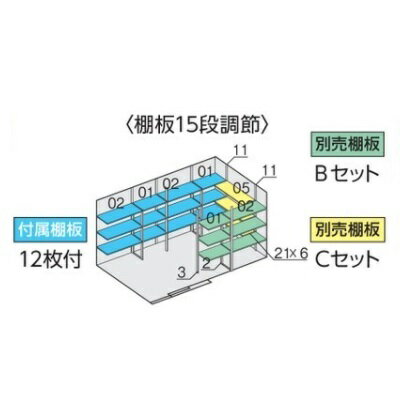 イナバ物置 『※関東限定※ FS-4422H 多雪型』 FORTA フォルタ 中型物置 ハイルーフ ...