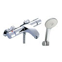 INAX/LIXIL BF-A147TSL サーモスタット付シャワーバス水栓 アウゼ 吐水口固定式 エコアクアスプレーシャワー(めっき仕様) 逆止弁付 一般地用...