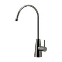 水栓金具 カクダイ 721-011-DS 浄水器用元止め水栓 逆流防止機能 90°ハンドル開閉 ダークシルバー