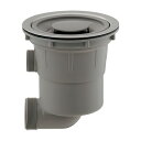 カクダイ 452-621 水栓金具 浅型流し台トラップ 横穴付