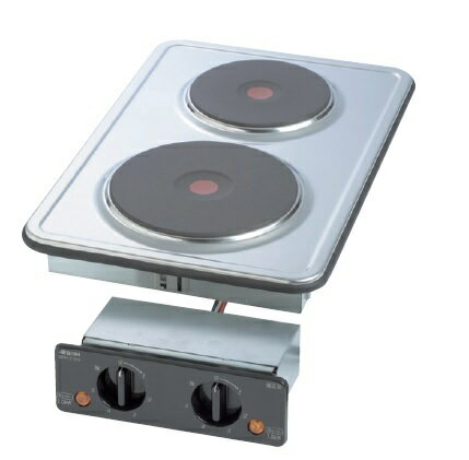 三化工業　SPH-212S　プレートヒーター ビルトイン 2口 縦置型 コンパクト 200V [♪■]