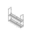 クリナップ コルティ 部材　MTA2-105　ステンレスパイプ棚 2段タイプ 間口105cm [♪△]