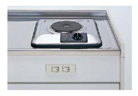 クリナップ 【LK105HL+LK105K(タイプ)L+電気コンロ】 ミニキッチン 2ハンドル水栓 シンク左側 間口105cm 奥行50cm 高さ190cm ※受注生産品 [♪△§] 2