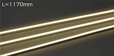 大光電機(DAIKO)　DWP-5275YT　間接照明 屋内・屋外 曲面ライン 横曲げ LED内蔵 電源別売 非調光 電球色 防雨・防湿 L1170mm
