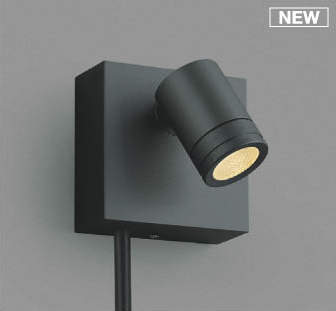 コイズミ照明　AU92270　アウトドアライト LED一体型 非調光 電球色 広角 防雨型 コネクタ付 サテンブラック