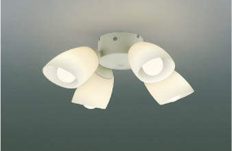 コイズミ照明　AA43193L　インテリアファン Sシリーズ モダンタイプ専用灯具 (灯具のみ本体別売) LED付 電球色 ～6畳