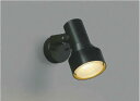 コイズミ照明 AU40626L スポットライト 屋外 LED アウトドアスポットライト 白熱球100W相当 LED付 電球色 防雨型 ブラック