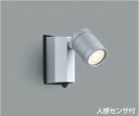 コイズミ照明 AU43324L スポットライト 屋外 人感センサー ライト LED アウトドアスポットライト タイマー付ON-OFF 白熱球60W相当 LED一...