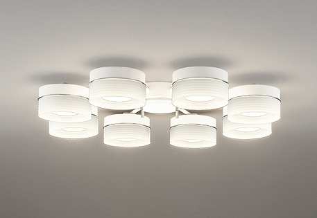 オーデリック　OC257170LR　シャンデリア 10畳 非調光 LEDランプ 電球色 マットホワイト