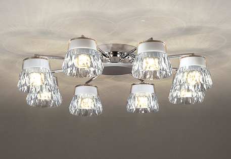 オーデリック　OC257137BR　シャンデリア 12畳 調光 調色 Bluetooth コントローラー別売 LED一体型 電球色～昼光色