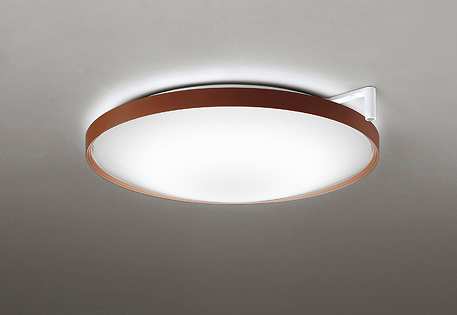 オーデリック　OL291561CR　シーリングライト 8畳 自動調光 調色 Bluetooth リモコン付属 スイッチ別売 LED一体型 電球色～アズール色 ウォールナット色