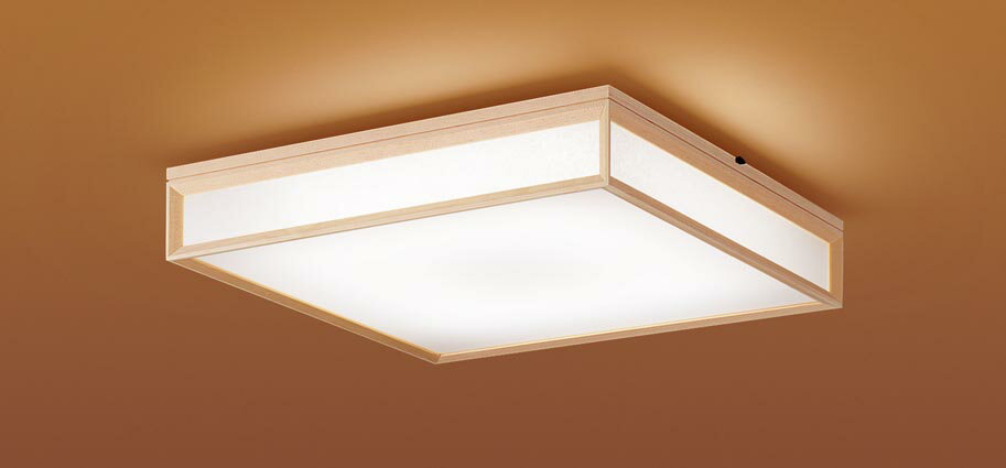 パナソニック LGC45824 シーリングライト 10畳 リモコン調光調色 リモコン同梱 和風 LED カチットF パネル付型 白木