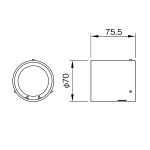 山田照明(YAMADA) TG-484 エクステリア スポットライト 部材 フード ストレートタイプ ブラック [♪]